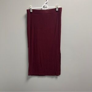 Sanctuary Women’s Burgundy Midi Pencil Skirt